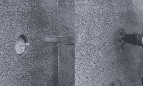 Kołkowanie styropianu